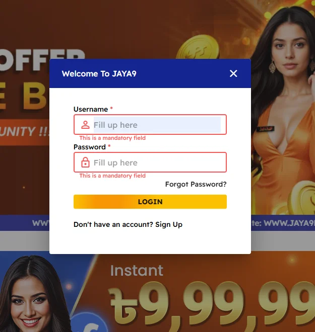 Jaya9 Login